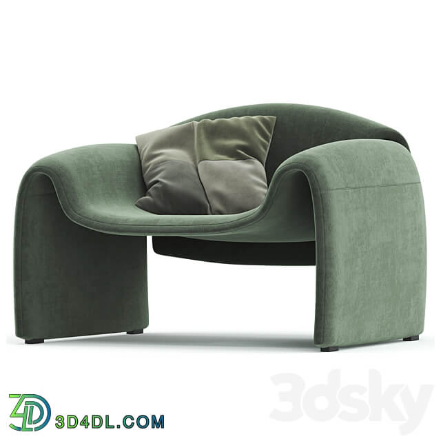 Le Club Armchair By Poliform 3D Models