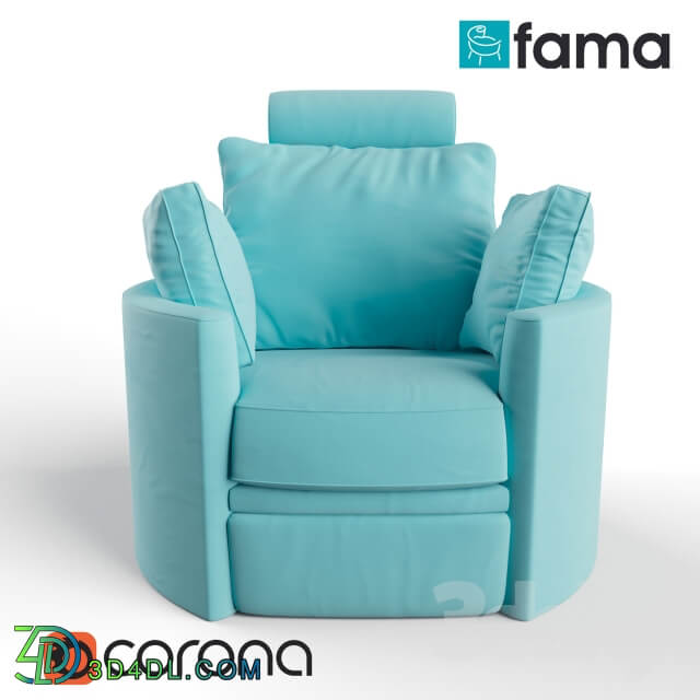 Fama Leather Moon Chair