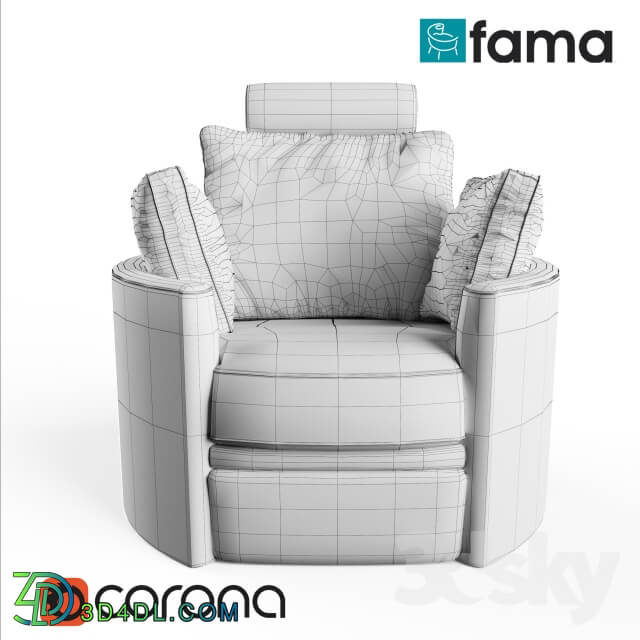 Fama Leather Moon Chair