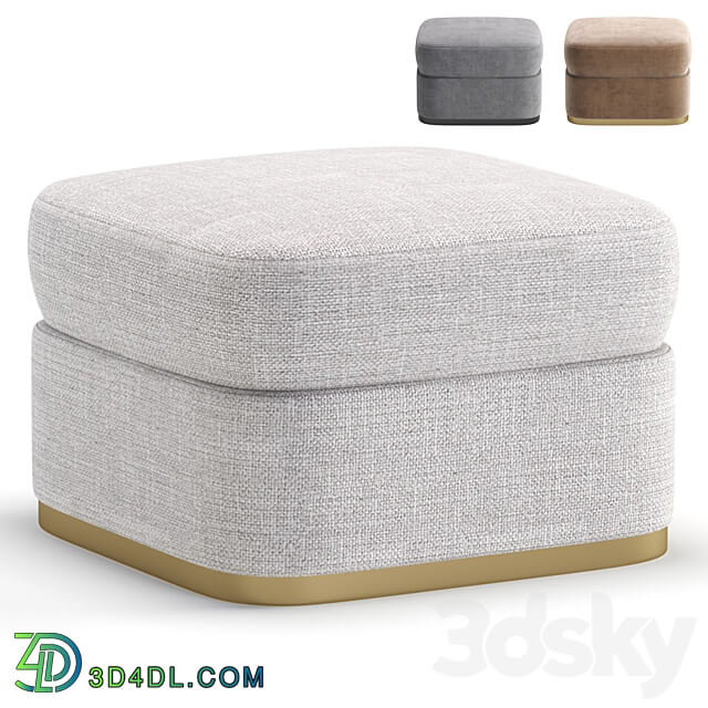 Pouf JESSICA by Cazarina Interiors 3 Colors Version Пуф джессика 3D Models