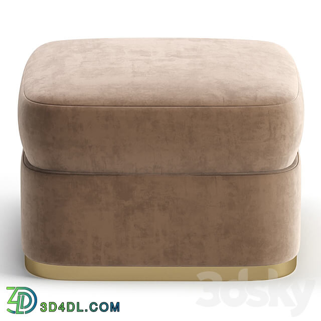 Pouf JESSICA by Cazarina Interiors 3 Colors Version Пуф джессика 3D Models