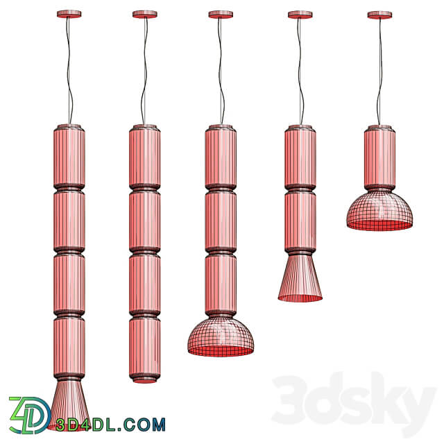 Flos Noctambule Collection BIG Pendant light 3D Models