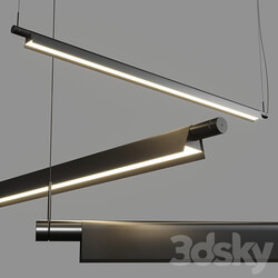 Compendium D81BW hanglamp Luceplan Pendant light 3D Models 