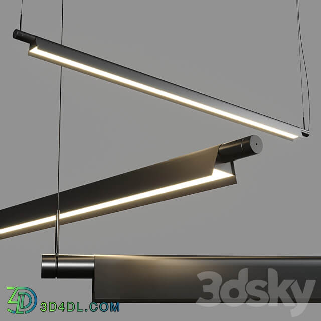 Compendium D81BW hanglamp Luceplan Pendant light 3D Models