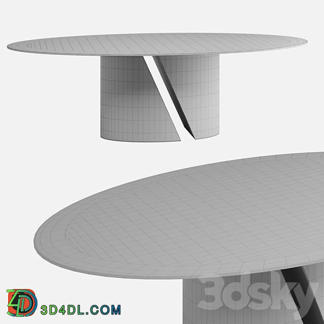 Lago Oval Table Wadi 3D Models