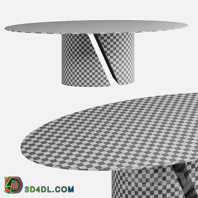 Lago Oval Table Wadi 3D Models