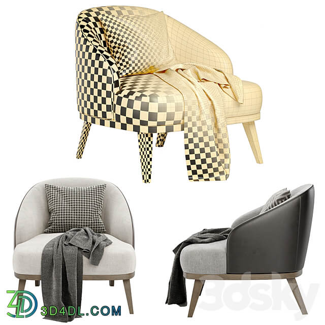 ST. TROPEZ armchair by DITRE ITALIA 3D Models