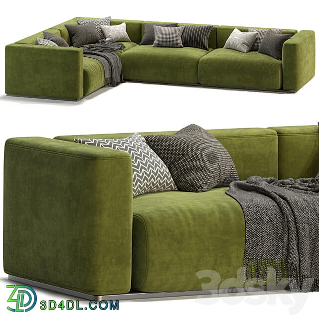 Lario Flexform sofa L Shaped 3D Models