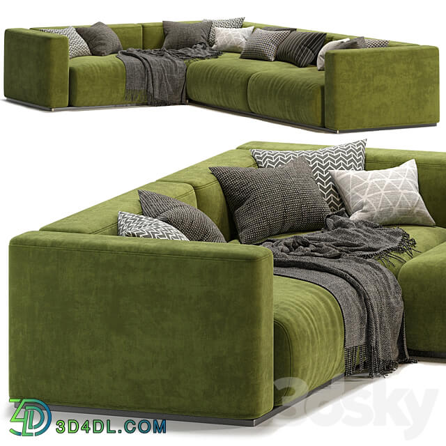 Lario Flexform sofa L Shaped 3D Models