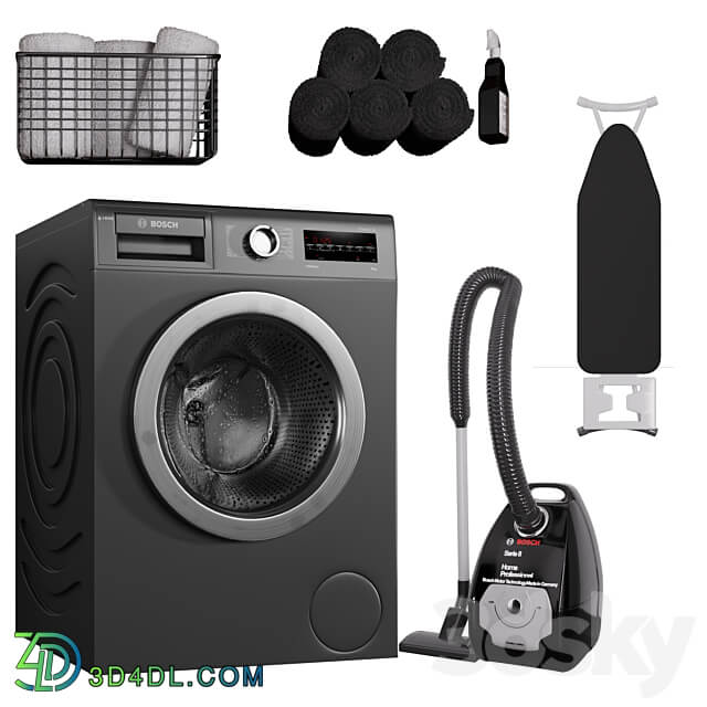 Laundry Room 003 Bathroom accessories 3D Models