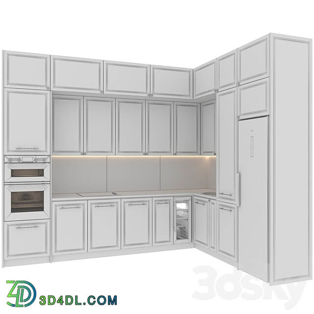 kitchen Neoclassic115 Kitchen 3D Models