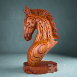 horse made of wood 