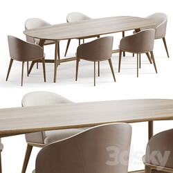 Dining set 1 by CoshLiving Kett Table Chair 3D Models 