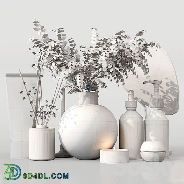 Bathroom Decor Set 017 3D Models