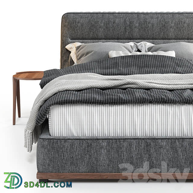 Bed Porada KIRK BED with round tables Porada Deck Bed 3D Models