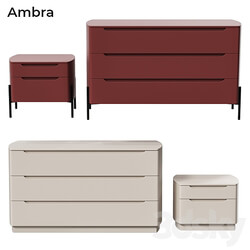 Mercantini Ambra Sideboard Chest of drawer 3D Models 