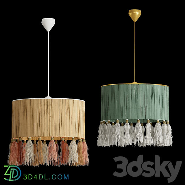 Boho Light Pendant light 3D Models