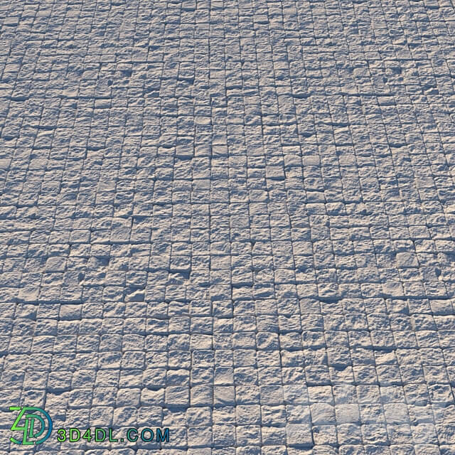 Square paving slab material 02 3D Models