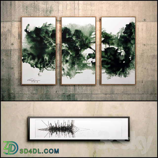 The picture in the frame 9 piece Collection 29 Abstract