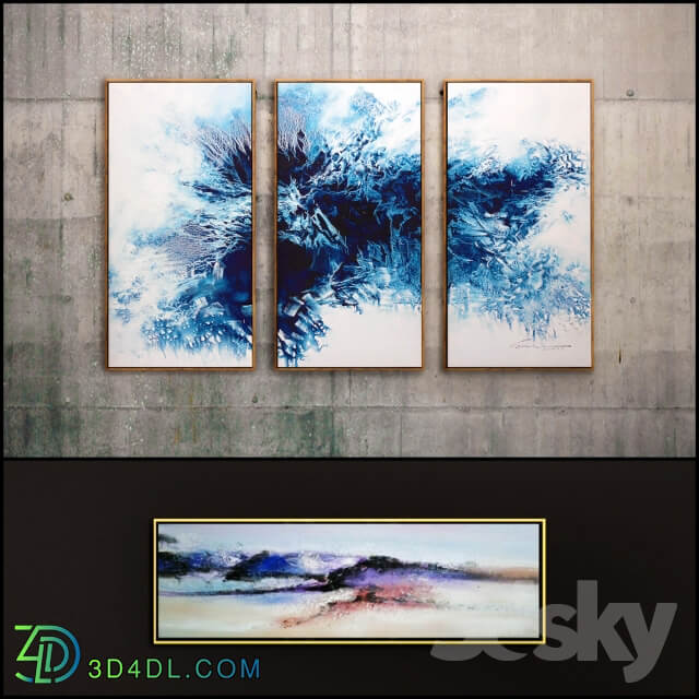 The picture in the frame 12 Pieces Collection 30 Abstract