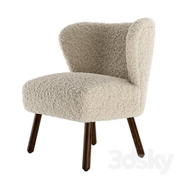 Zara Home Terrycloth Armchair 3D Models 