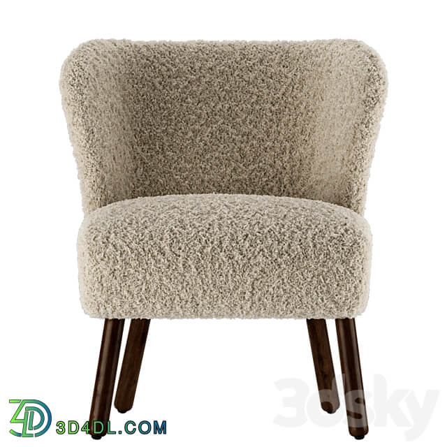 Zara Home Terrycloth Armchair 3D Models