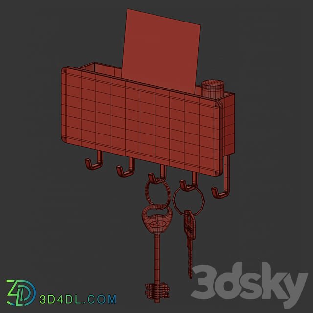 Wall key holder 3D Models