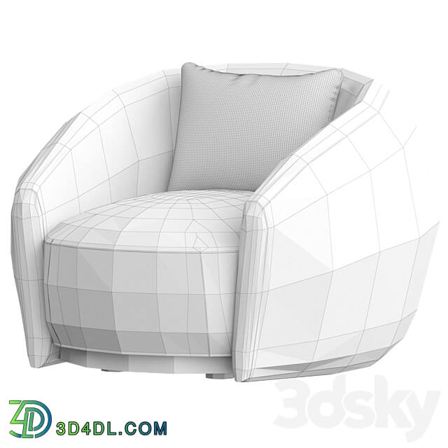 PACIFIC Armchair By Moroso 3D Models