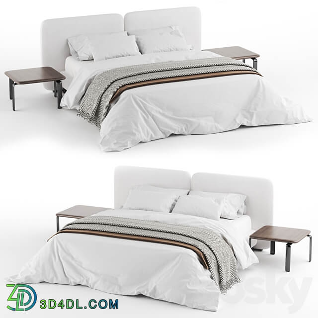 Tatlin Cover Bed Minotti Bed 3D Models