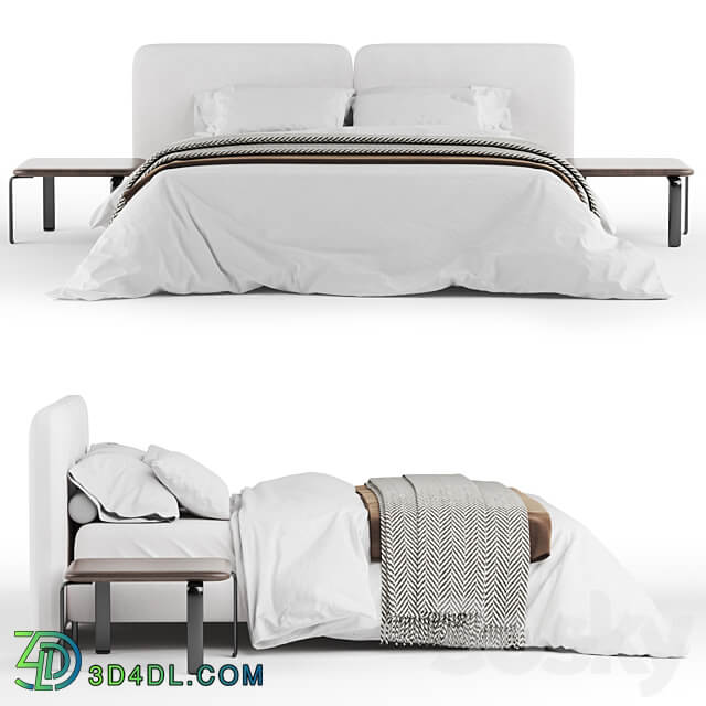 Tatlin Cover Bed Minotti Bed 3D Models