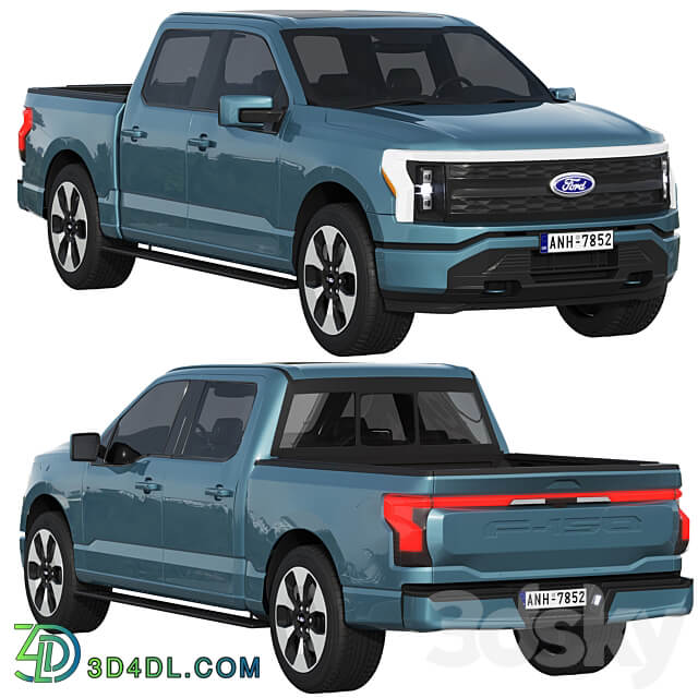 Ford F 150 Lightning 2022 3D Models