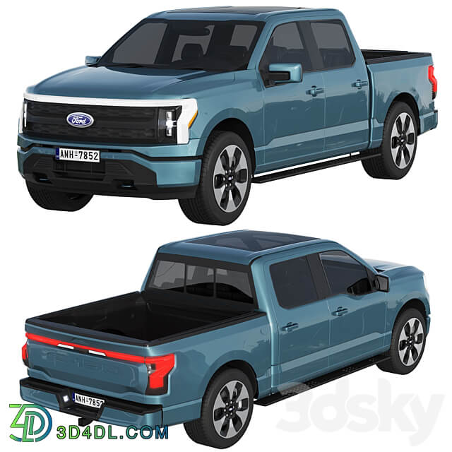 Ford F 150 Lightning 2022 3D Models