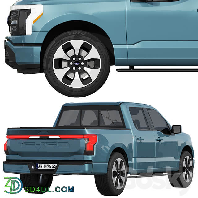 Ford F 150 Lightning 2022 3D Models