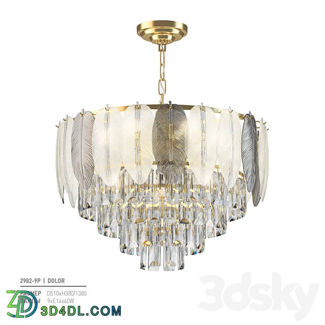 Favorite 2982 9P Pendant light 3D Models