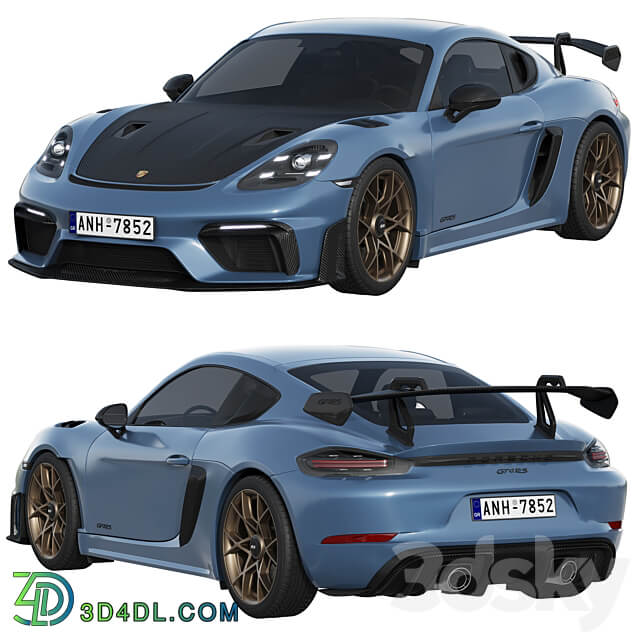 Porsche 718 Cayman GT4 RS 2022 3D Models