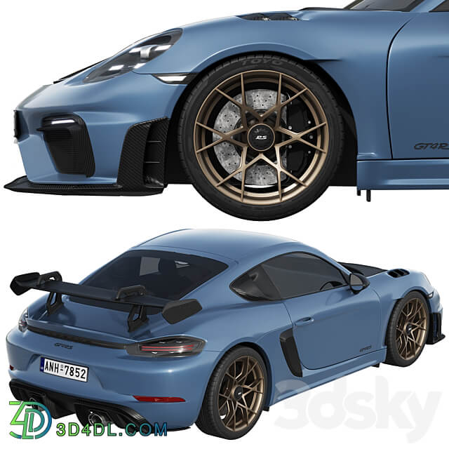 Porsche 718 Cayman GT4 RS 2022 3D Models