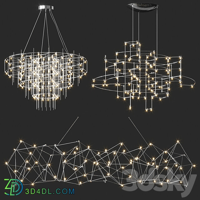 Quasar Chilla Collection Pendant light 3D Models