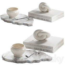 Decorative coffee table set 16 3D Models 