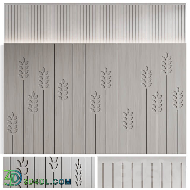 Wall panel Kolos 3D Models