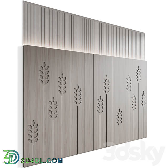 Wall panel Kolos 3D Models