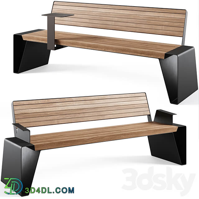 Park Benches Radium by mmcite 3D Models