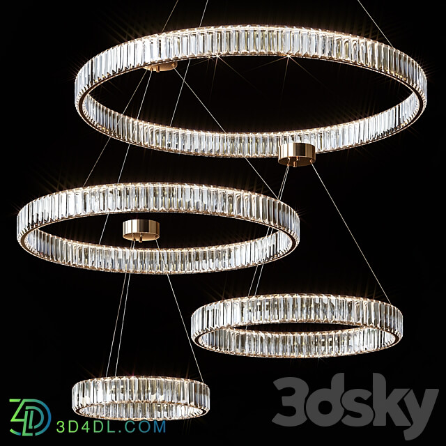 BERTOLDA by lampatron ONE 40cm 60cm 80cm 100cm Pendant light 3D Models