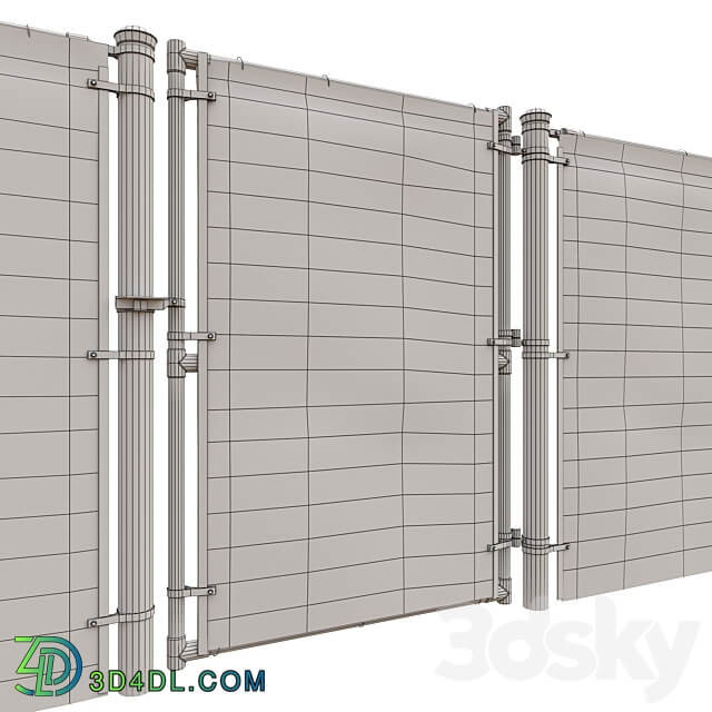 Mesh fencing 3D Models