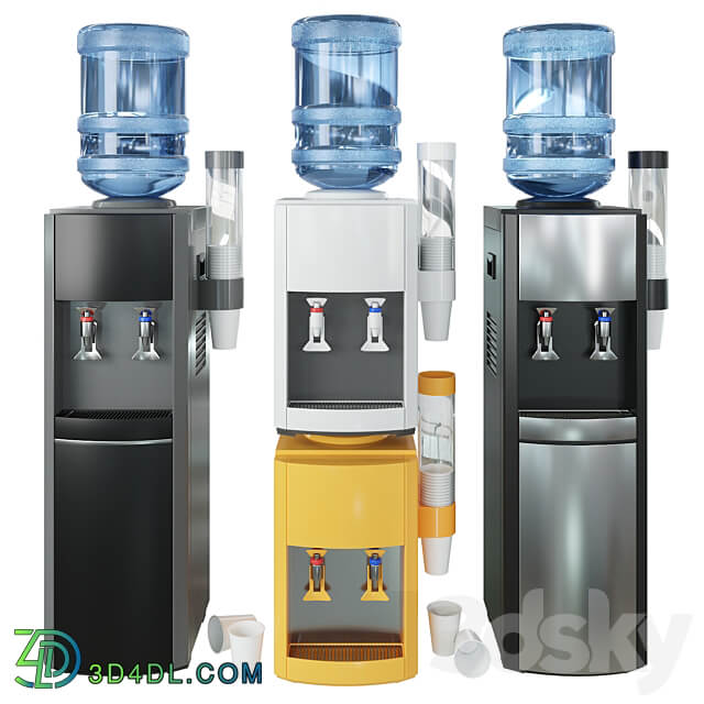 Water cooler Household appliance 3D Models