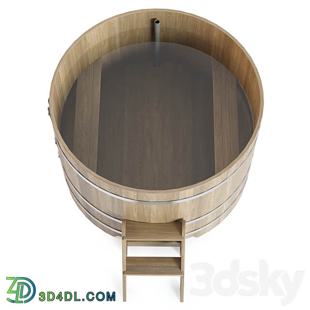 Hot tub round d1500mm from Bentwood 3D Models