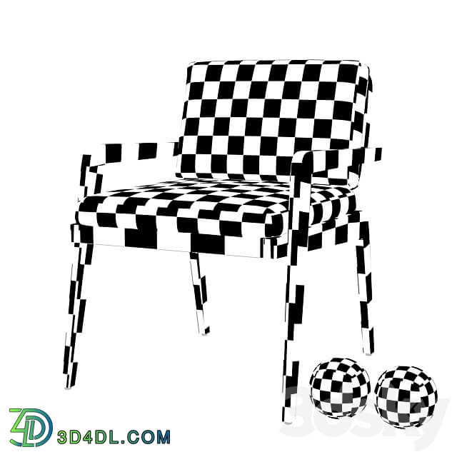 AVILA TEAK DINING ARMCHAIR 3D Models