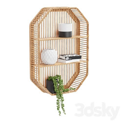 Bamboo Shelf Unit Other decorative objects 3D Models 