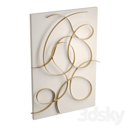 Freehand Metal Wall Panel 3D Models 