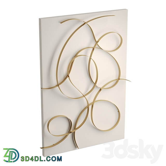 Freehand Metal Wall Panel 3D Models