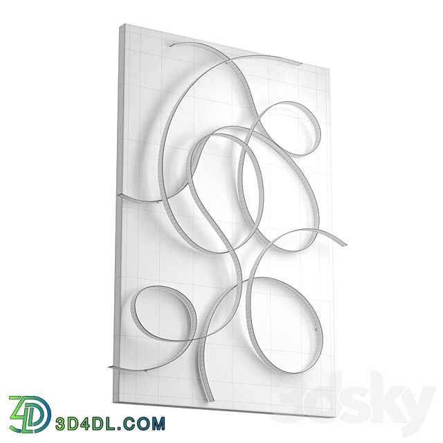 Freehand Metal Wall Panel 3D Models